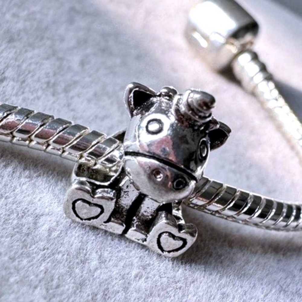 Silver Unicorn Charm‎ fits PANDORA